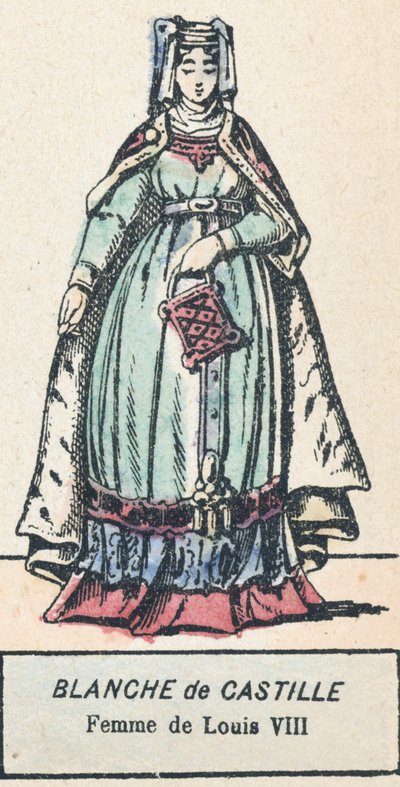 Blanche de Castille, femme de Louis VIII - French School