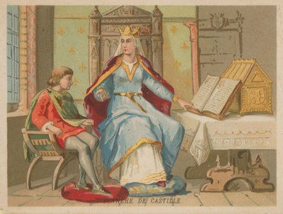 Blanche de Castille, reine consort de France, épouse de Louis VIII - French School