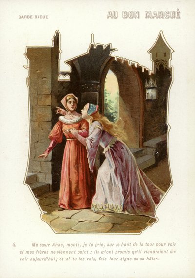 Barbe Bleue, deux dames regardant - French School