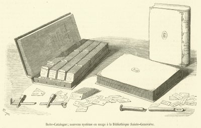 Boîte-Catalogue, nouveau système en usage à la Bibliothèque Sainte-Geneviève - French School