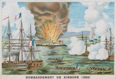 Bombardement de Kinburn, 1855 - French School