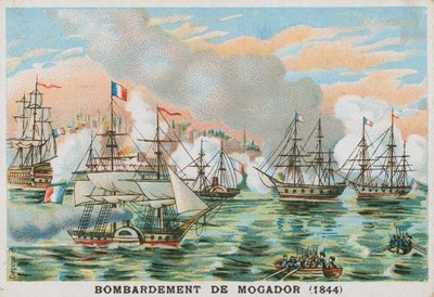 Bombardement de Mogador, Maroc, par les Français, 1844 - French School