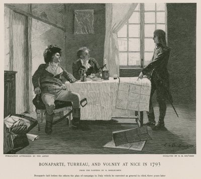 Bonaparte, Turreau et Volney à Nice en 1793 - French School