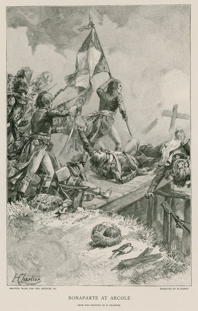 Bonaparte à Arcole - French School