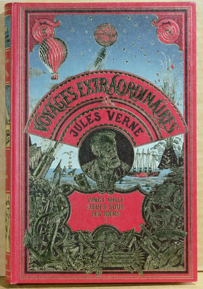 Couverture du livre Vingt mille lieues sous les mers de Jules Verne (1828-1905) 1870 - French School