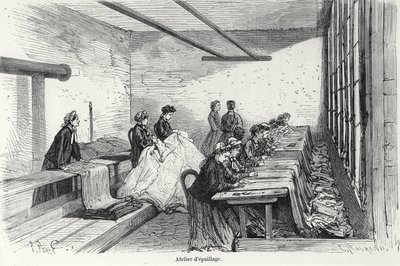 Atelier de teinture Bouterel à Clichy, de Turgan, Paris, 1874 - French School