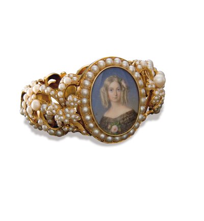 Bracelet contenant une miniature de Marie, Duchesse d