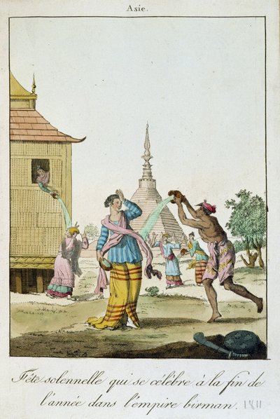 Coutume birmane pour la saison des fêtes : on se jette de l