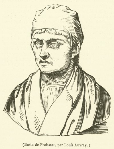 Buste de Froissart (engraving) - French School