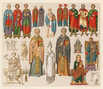 Costume byzantin - French School