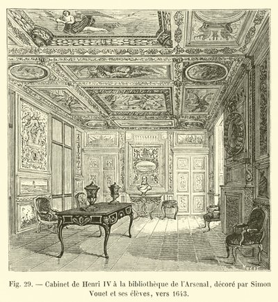 Cabinet de Henri IV à la bibliothèque de l
