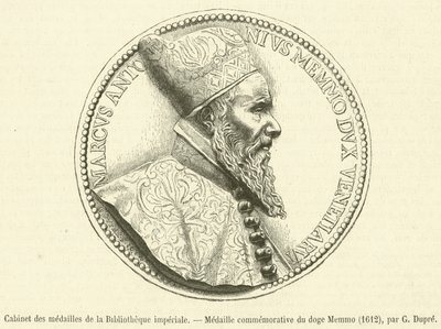 Cabinet des médailles de la Bibliothèque impériale, Médaille commémorative du doge Memmo - French School
