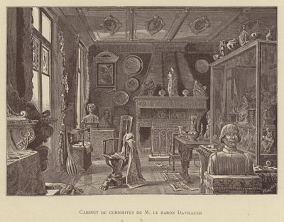 Cabinet de curiosités du Baron Davillier - French School