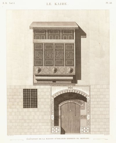 Le Caire : élévation de la maison d