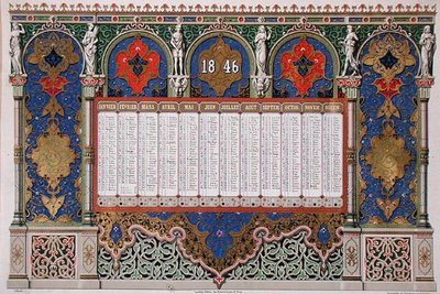 Calendrier pour 1846 - French School