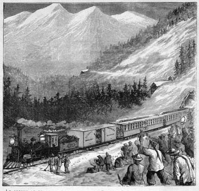 Chemin de fer Canadien Pacifique en 1888 - Passage d