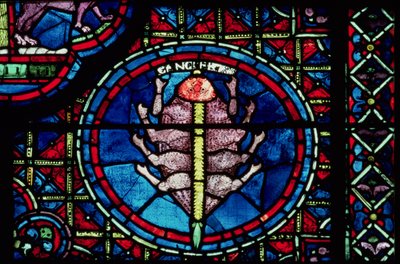 Cancer, de la fenêtre du zodiaque, XIIIe siècle - French School