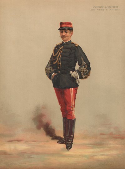 Capitaine de Zouaves, État-Major du Ministre - French School