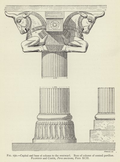 Chapiteau et base de colonne à l
