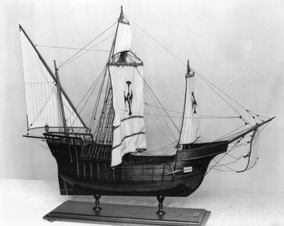 Caravelle de Christophe Colomb (1451-1506) (modèle) - French School
