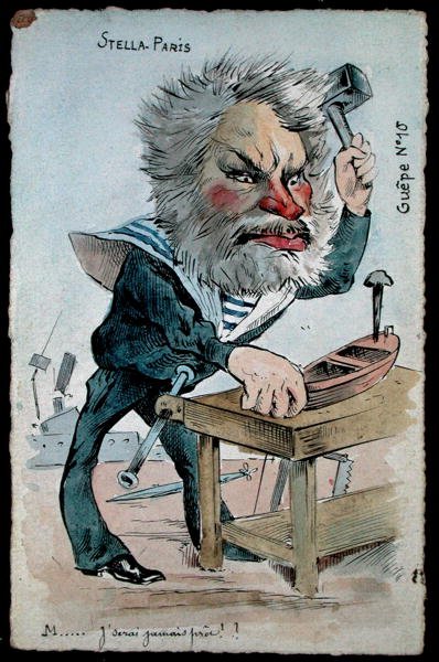 Caricature du ministre de la Marine, Camille Pelletan (1846-1915) de la série 