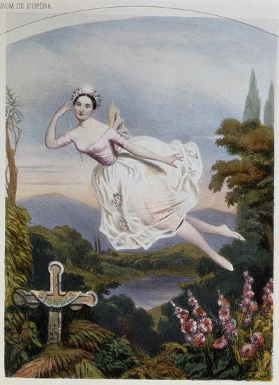 Carlotta Grisi (1819-99) en Giselle, du ballet du même nom par Adolphe Adam (1803-56) - French School