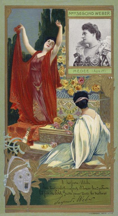 Caroline-Eugénie Segond-Weber, actrice française (chromolitho) - French School
