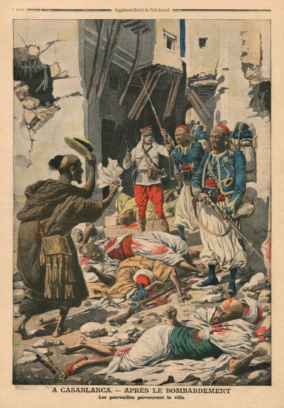 Casablanca après le bombardement, illustration de 