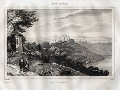 Castel Gandolfo - Gravure de « L