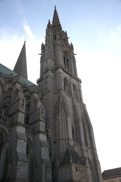 Cathédrale de Chartres, façade nord avec le pavillon de l