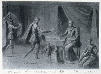 Catherine de Médicis et ses nains - French School