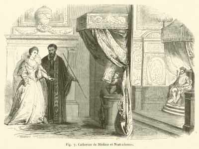 Catherine de Médicis et Nostradamus - French School