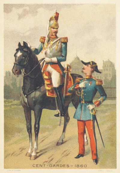 Cent-gardes en 1860 (Corps d