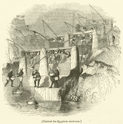 Chadouf des Égyptiens modernes - French School