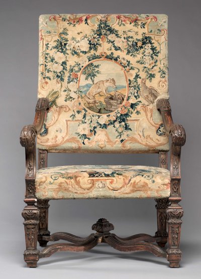 Chaise, fabricant Savonnerie Factory, avant 1717 - French School