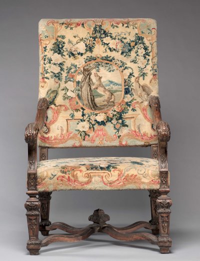Chaise, fabricant Savonnerie Factory, avant 1717 - French School