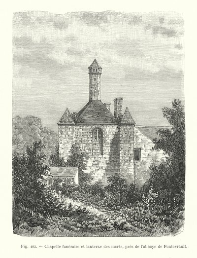 Chapelle funéraire et lanterne des morts, près de l