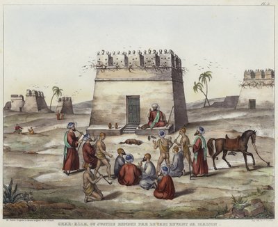 Char-Alla, ou Justice rendue par le juge à son domicile - French School