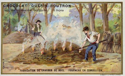 Fabrication de charbon de bois - French School