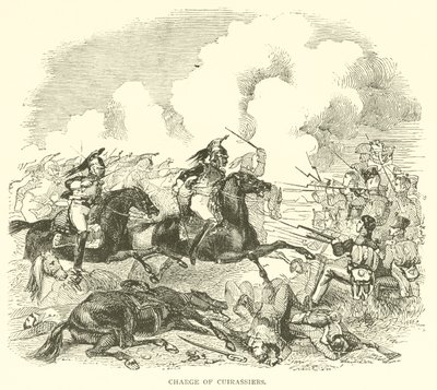 Charge de Cuirassiers (gravure) - French School