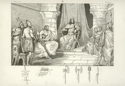 Caribert Ier, roi franc de Paris - French School