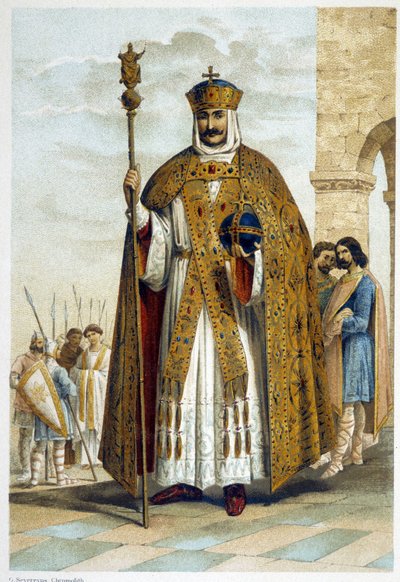 Charlemagne (742 - 814) - French School