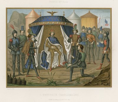 Charlemagne, Empereur du Saint-Empire romain germanique - French School
