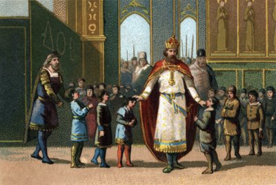 Charlemagne, roi de France de 768 à 814, fondateur de l