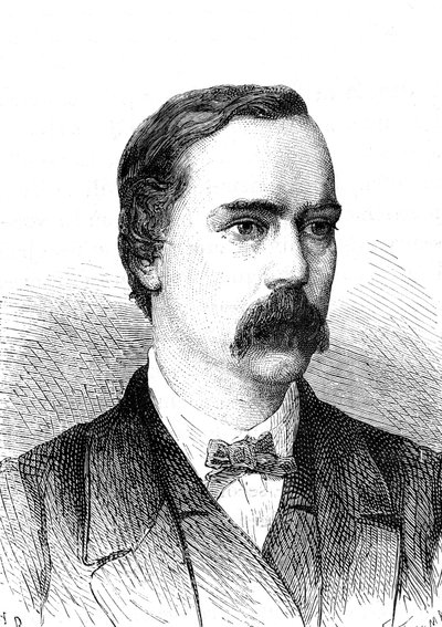 Charles BRIGHT (1832-1888), ingénieur anglais, installation du câble télégraphique transatlantique. Gravure 1868 - French School