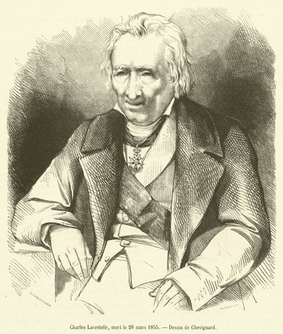 Charles Lacretelle, mort le 28 mars 1855 - French School