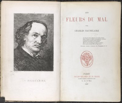 Charles Pierre Baudelaire, Les Fleurs du Mal - French School