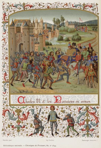 Charles VI et les Parisiens en armes - French School