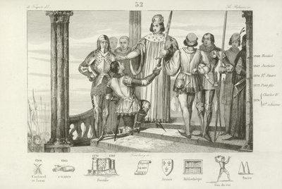 Charles V de France offrant à Bertrand Du Guesclin l