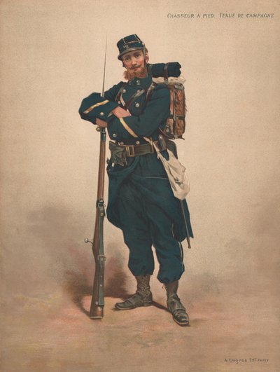 Chasseur à Pied, Tenue de Campagne - French School